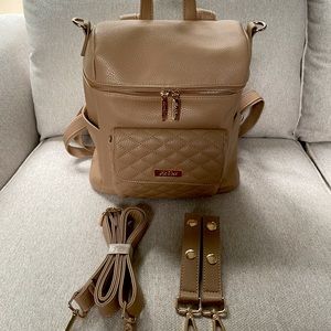 Luli Bebe Petit Monaco Diaper Bag in Latte
